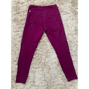 Zella Women's High Waisted Pocket Leggings Size Small Purple‎ Activewear